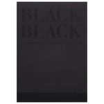 Альбом для зарисовок А4 (210x297 мм) FABRIANO "BlackBlack", черная бумага, 20 листов, 300 г/м2, 19100390