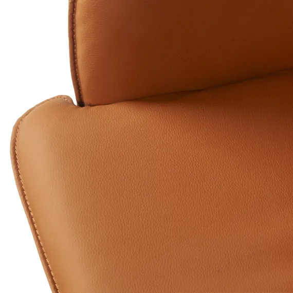 Лаунж кресло Sofia, экокожа терракот