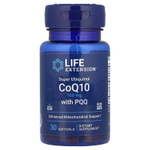 Life Extension, суперубихинол коэнзим Q10 с пирролохинолинхиноном (PQQ), 100 мг, 30 капсул