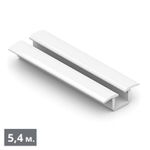 СТАНДАРТ Направляющая нижняя однополозная врезная (5,40 м) белый глянец (RAL) (AS0690) Aristo