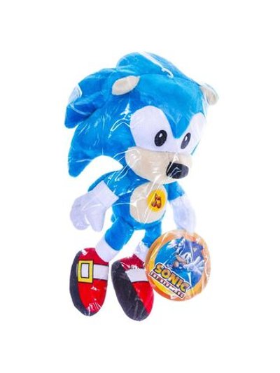 Игрушка мягкая Соник 20 см, голубой, озвученный