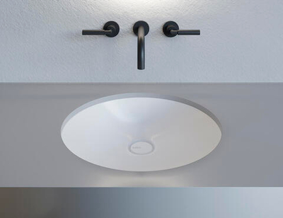 Раковина каменная подстольная матовая 42x42 Salini MAREA 08 1802208MRF окрашена по RAL