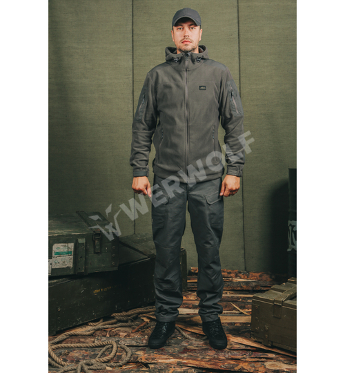 Толстовка флисовая Дозор тёмно-серый  WOLF 428-004