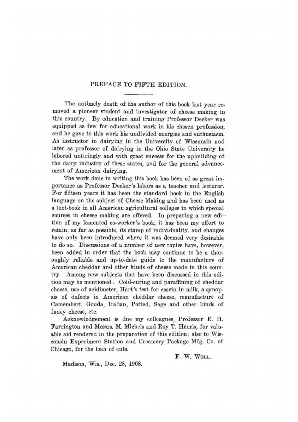 Cheese making | J.W. Decker