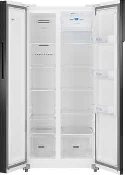 Холодильник Weissgauff WSBS 500 Inverter NoFrost White Glass