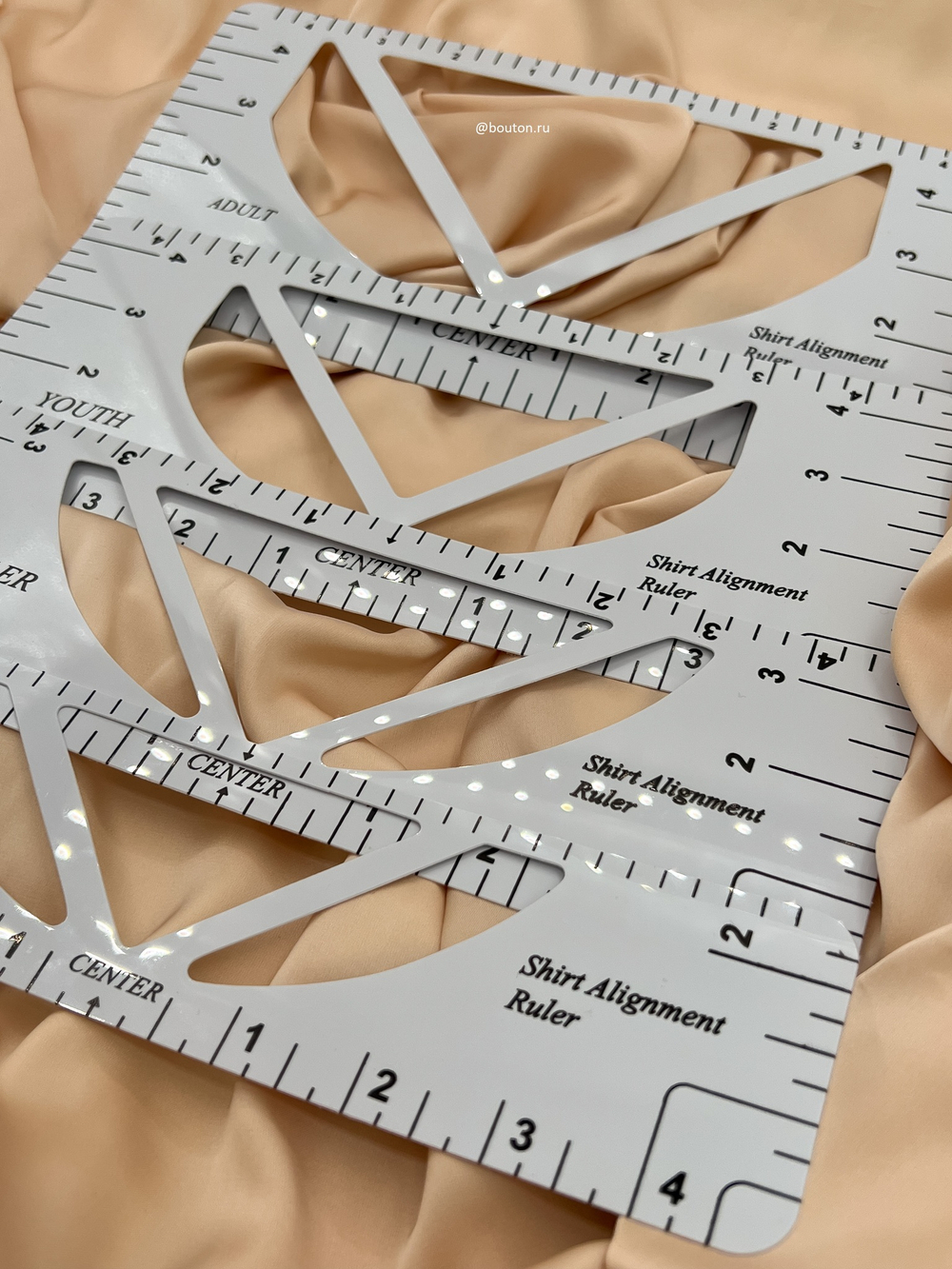 Линейка закройщика для выравнивания комплект 4 шт