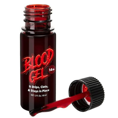 Кровь искусственная густая темная гель, с кисточкой, 60мл