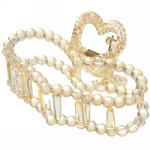 Заколка-краб для волос на блистере «Cruella- Сердце», микс 6 цветов, 9,5 см