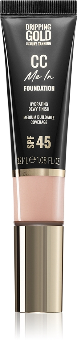 Dripping Gold CC Me In - Легкий тональный крем SPF 45, 32 ml