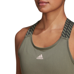 Топ теннисный Adidas W Y-Tank - legacy green/pink tint
