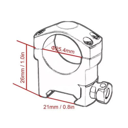 Кольца Vector Optics 25,4 мм, на Weaver, средние (SCTM-37)