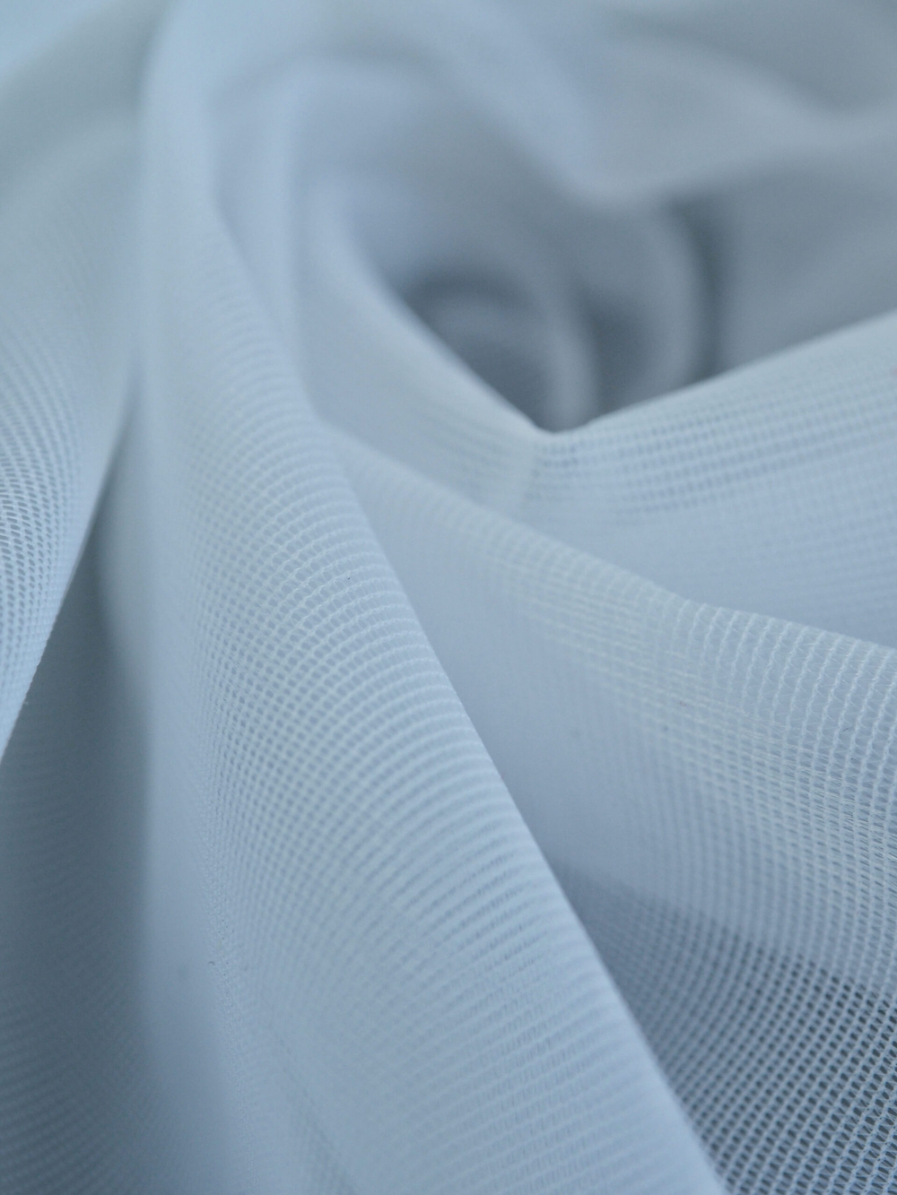 Сетка корсетная кипельно-белая неэластичная метражом (Турция)