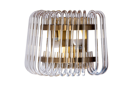 92EL-YG60833-2W  Бра латунь, стекло прозр. 30*h22см