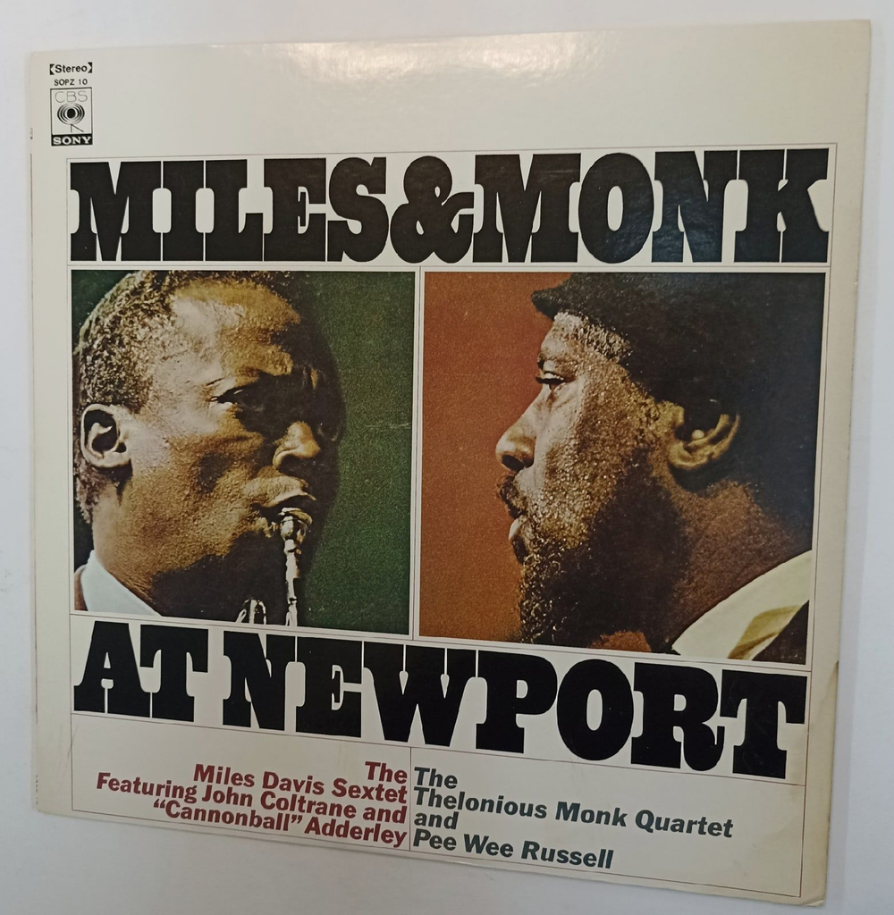 Винтажная виниловая пластинка The Miles Davis Sextet and The Thelonious Monk Quartet Miles and Monk At Newport (Japan 1973)