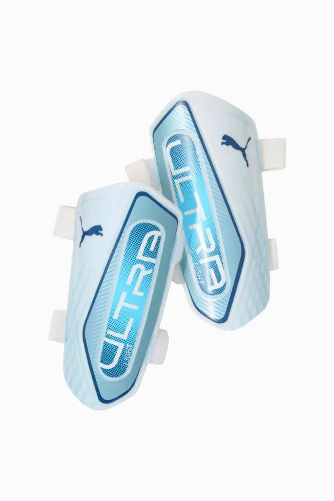 Футбольные щитки Puma Ultra Light Strap - голубой Футбольные щитки Puma Ultra Light Strap - голубой