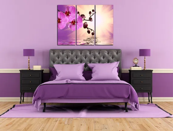 Модульная картина "Розовый лепесток"