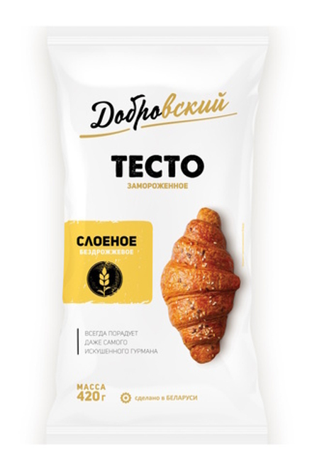 Тесто слоеное бездрожжевое 420г. Провит