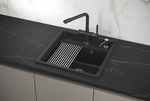 Кухонная мойка GRANULA Kitchen Space (5002, ЧЁРНЫЙ)