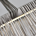 Pendant design lamp Waterfall  L120 (Silver)