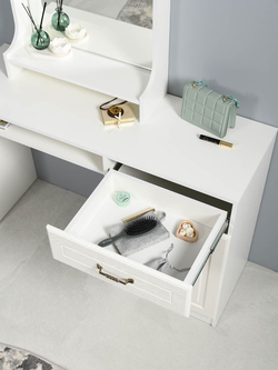 Ливерпуль Стол туалетный 12.46.01 Белый/Ясень ваниль