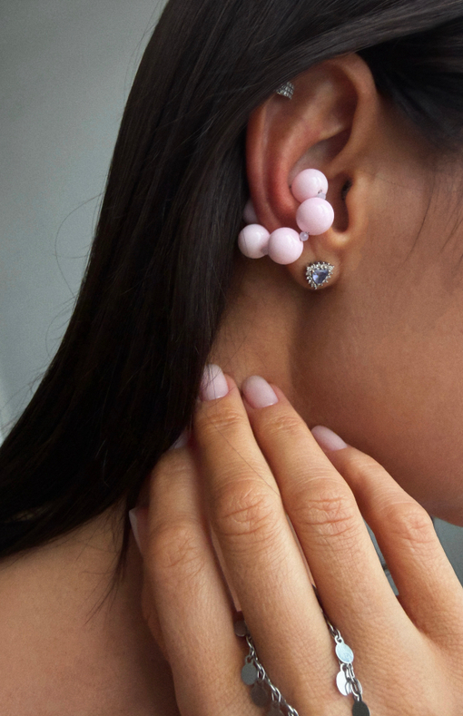 Кафф нежно-розовый крупный