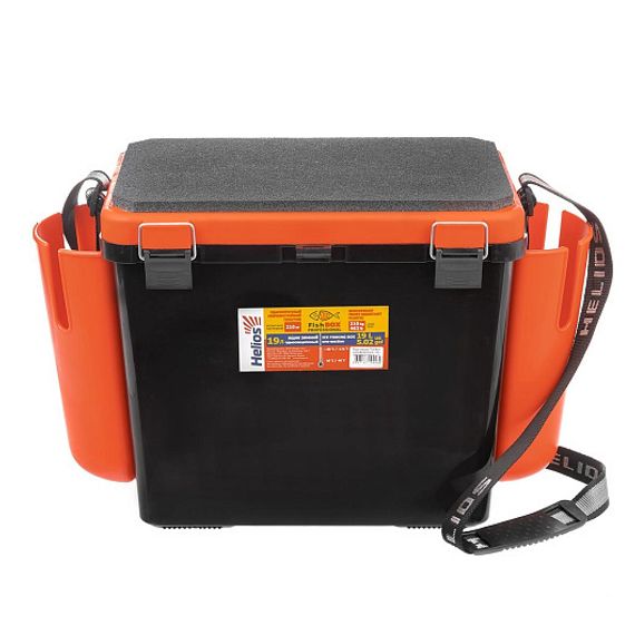 Ящик зимний Helios "FishBox" односекционный (19л) оранжевый