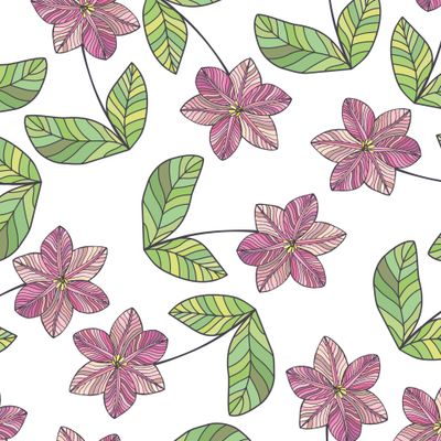 Seamless pattern of flowers.
