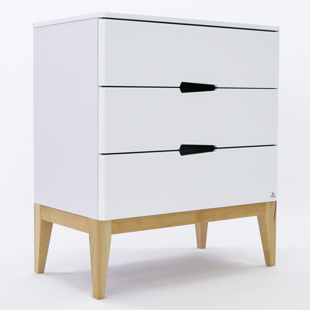 Пеленальный комод Antemi Mia Light Белый/Дерево