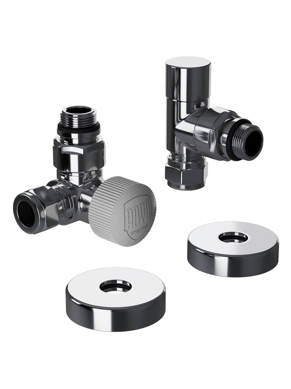 Набор термостатический трехосевой Royal Thermo Design Pro 15мм М30х1,5 (Хром)