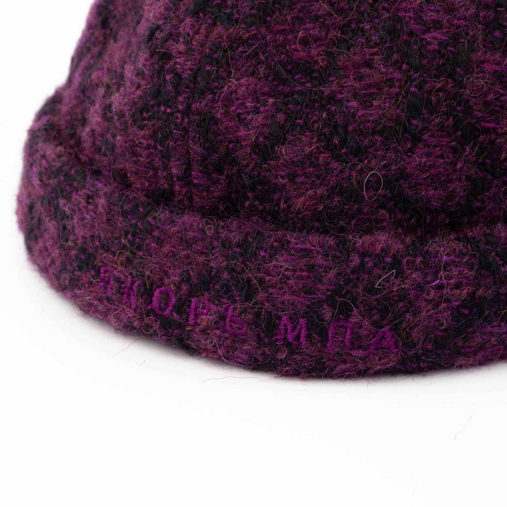 Купить Докер Якорь Портовый пальтовый фиолетовые ромбы на черном (шерсть / мохер) Докер Якорь Портовый пальтовый фиолетовые ромбы на черном (шерсть / мохер)