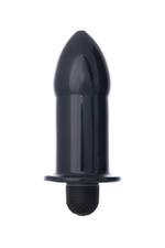 Большая анальная вибровтулка Black & Red (Цвет: черный)