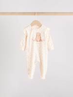 Комбинезон / Cлип для малышей Next AW2-294, 3 шт., Розовый, Молочный