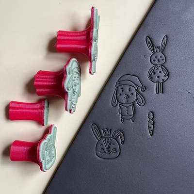 Набор штампов «Зайчики»