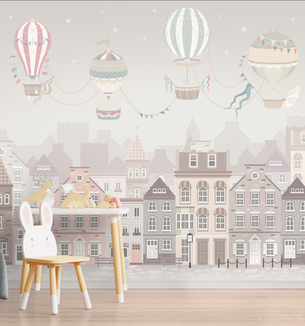 Фотообои Розовый город