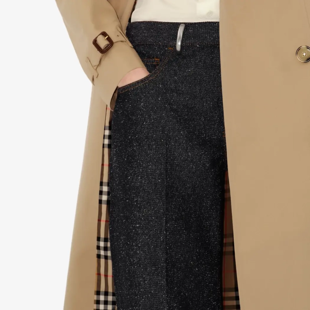 Длинный тренч Chelsea Heritage с подкладкой Burberry Check