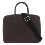 Valextra Calfskin Briefcase, Shoulder Bag, Crossbody Bag, Handbag, Laptop Bag Men"s Brown