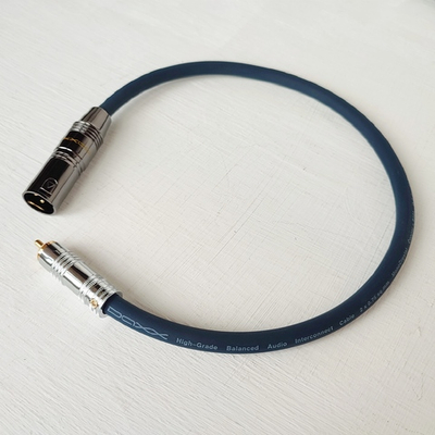 DAXX X101 Аудио кабель 1XLRпапа-1RCA из монокристаллической меди 2х0,75мм2. High Grade. D=9mm