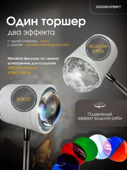 Торшер напольный с проекцией закат