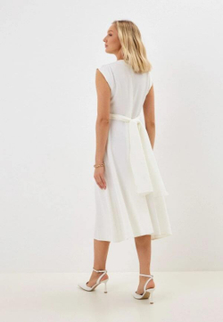 Платье с двойным запахом Butterfly, цвет экрю