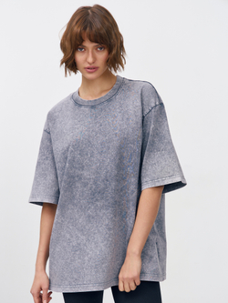 Футболка garment dyed (серый)