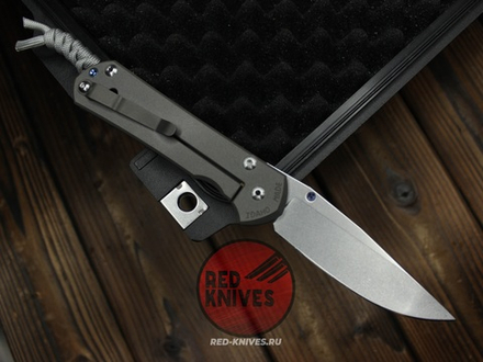 SPD X Chris Reeve Sebenza 31 Large Blue Wave - рук. титан, шайбы бронза, дэтенд керамика
