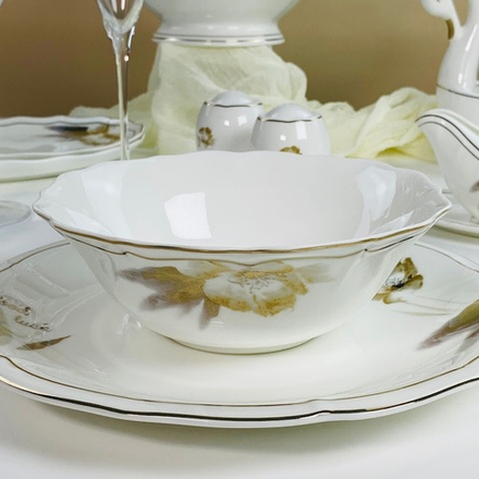 Lenardi 145-657 Набор из 6 салатников 18см КАМИЛЛА в под.уп.(х6)Костяной фарфор