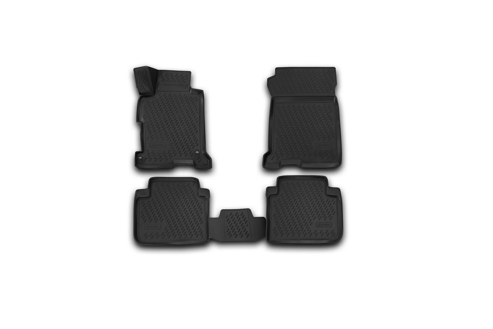 Коврики Standard, 3D в салон HONDA Accord, 2013- , 4 шт. (полиуретан, чёрные) Element.CARHND00005