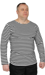 Тельняшка х/б Лето кулирка черная полоса