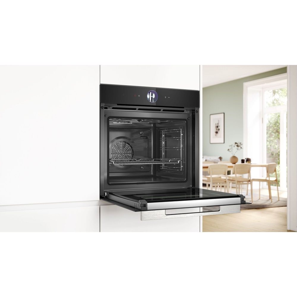 Встраиваемый духовой шкаф BOSCH HBG7764B1, черный