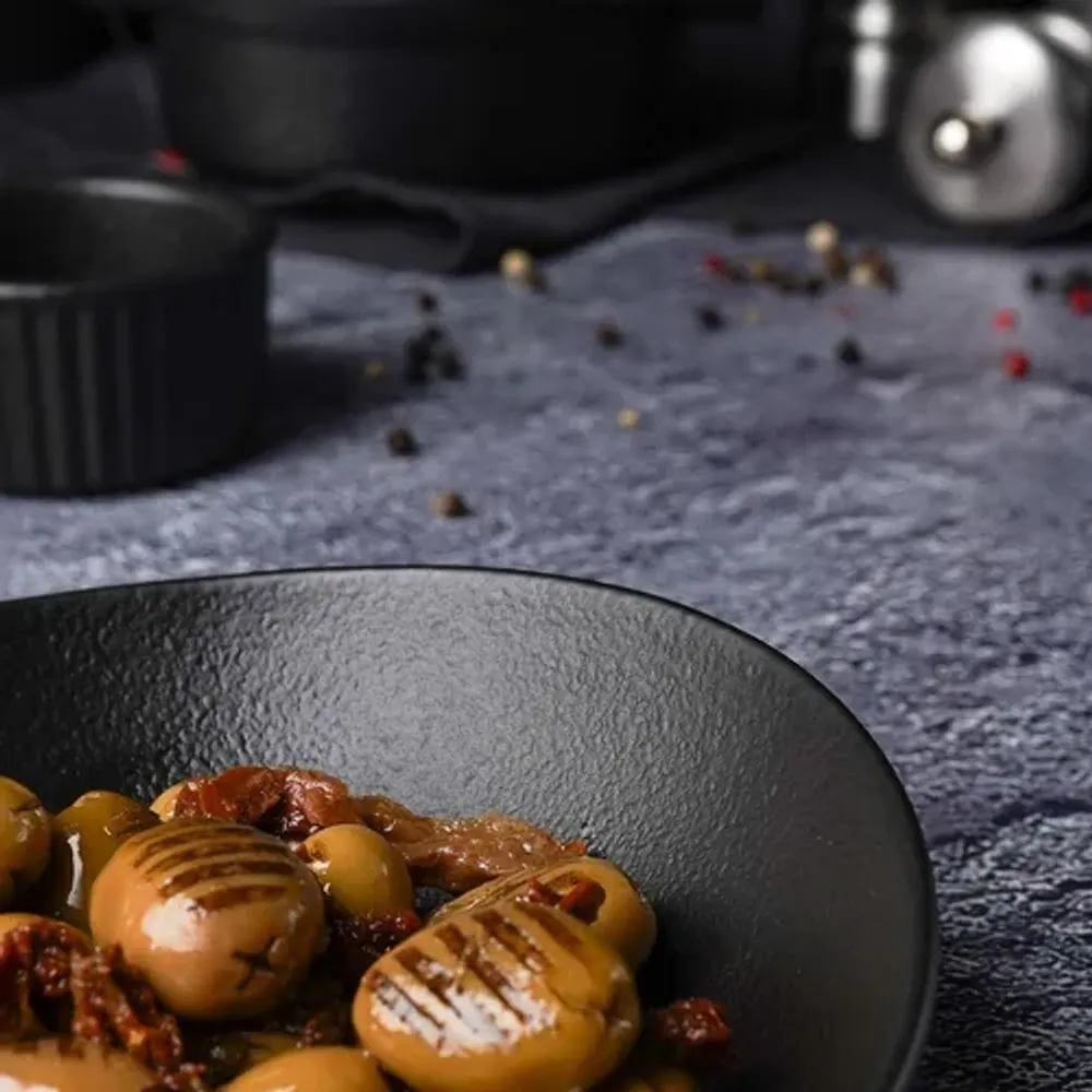 Салатник 260 мл 15*13,5 см h4,8 см Wave Up Smooth Black Raw Stellar P.L. Proff Cuisine [6]