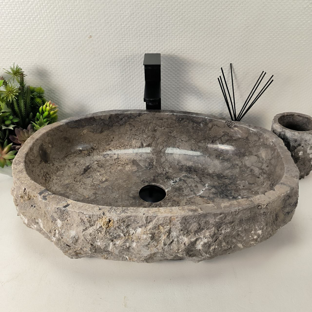 Раковина из мрамора Erozy Grey EM-64974 60*42*16 0888