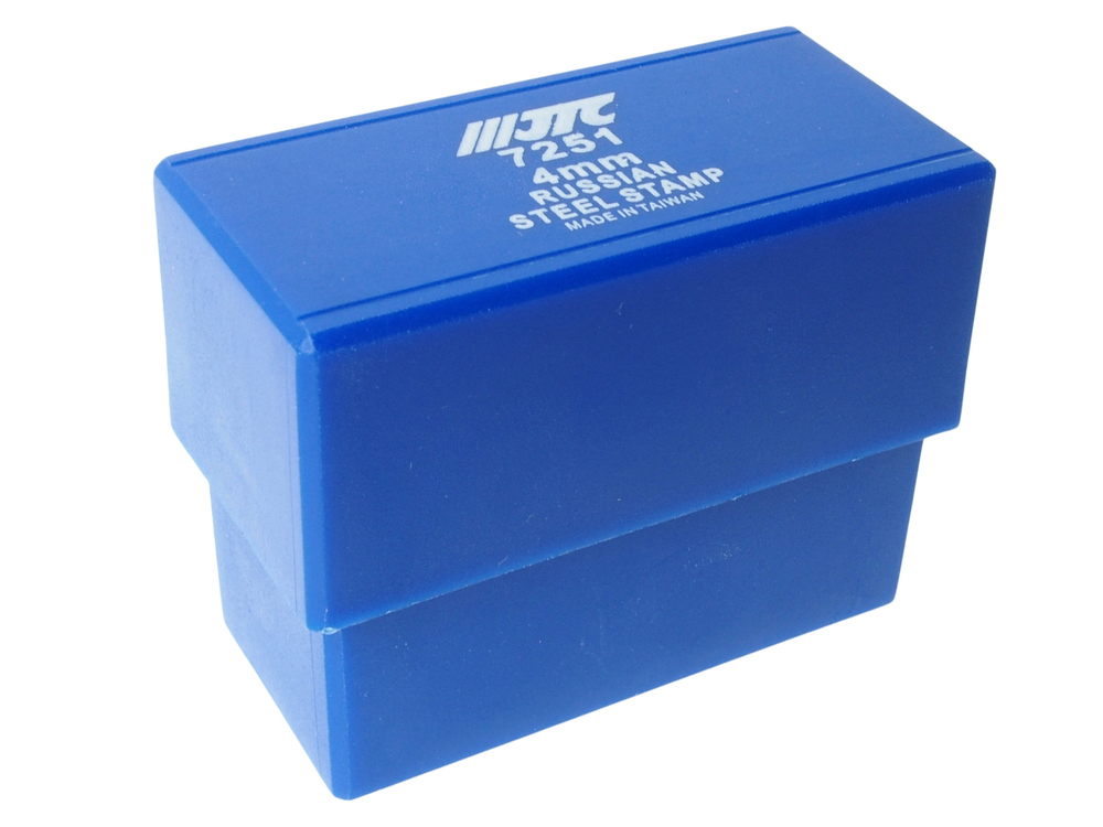 Клейма буквенные кириллица 4мм (HRC 60+-2° DIN 1451) JTC