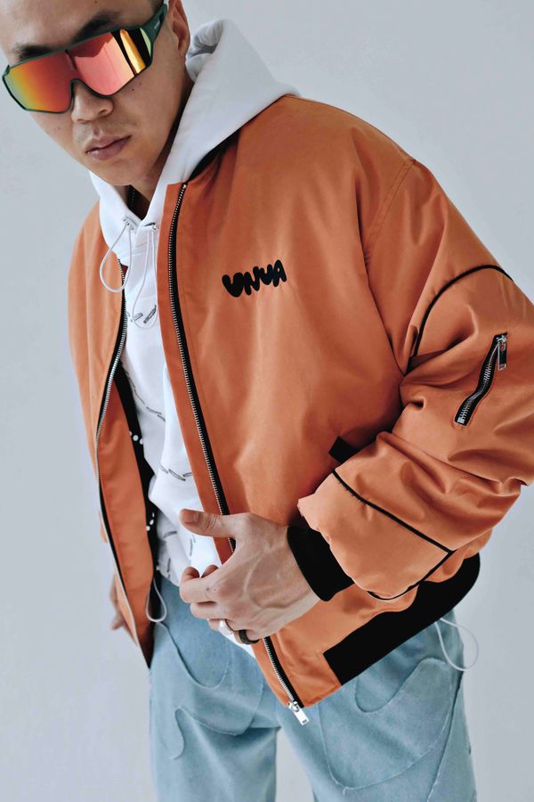 Бомбер оранжевый - фото 7