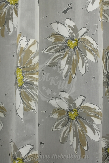 Тюль: Эстела (S247-3) - 400х260 см. - серо-бежевый